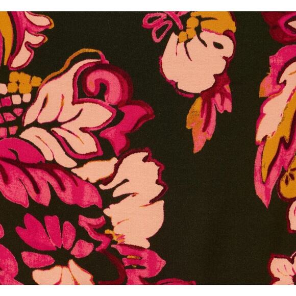 Adrianna by Adrianna Papell Rayon Sweetheart Neck Tiered Midi Dress SZ8 Floral - Picture 6 of 10